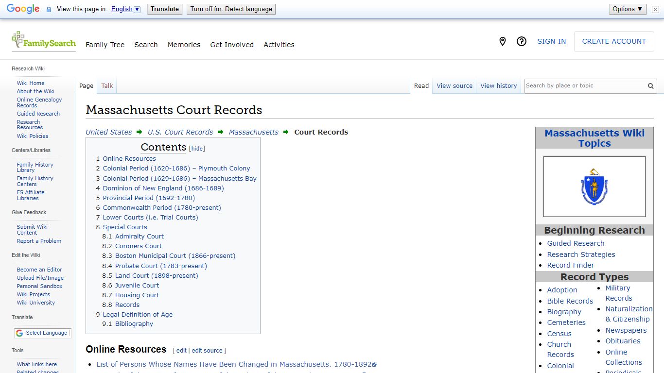 Massachusetts Court Records • FamilySearch